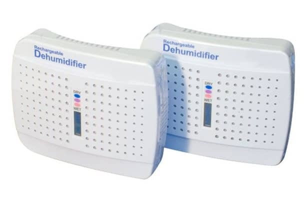 Awaydaze Dehumidifier for Caravan or Motorhome (Rechargeable, Twin Pack)