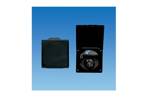 Powerpart Black Flush Mains Inlet