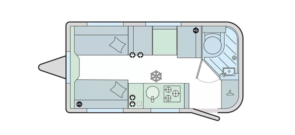 Floorplan of the Bailey Discovery D4-4L 2024
