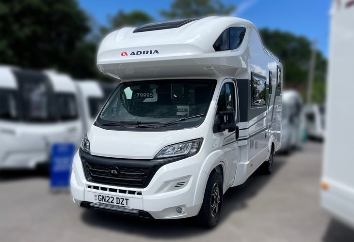Front View Of The Adria Coral XL Axess 600 DP 2022 | Used Motorhome