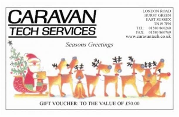 Caravan Tech Christmas gift voucher 150