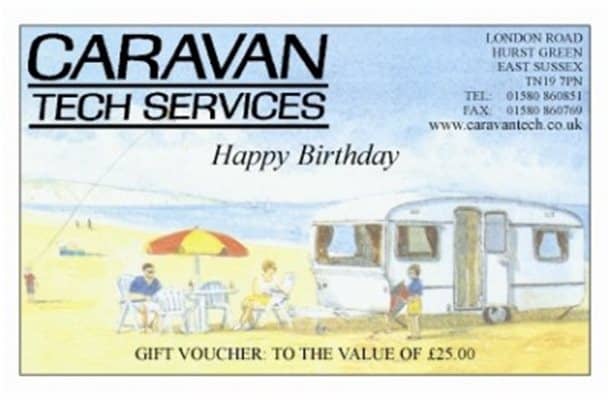 Caravan Tech Birthday voucher 10