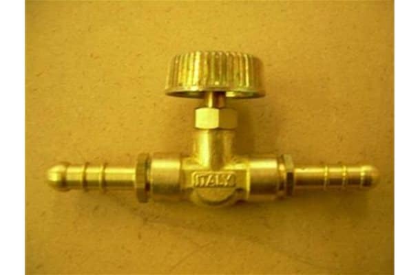 Straight 8mm gas hose connector valve