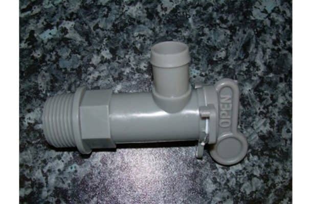 Grey 25mm Waste Water Drain Tap