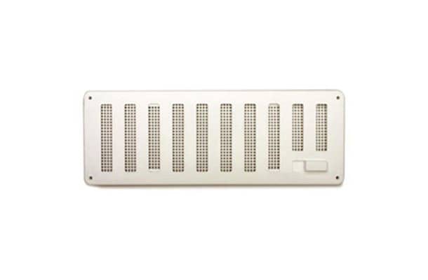 White Hit & Miss Sliding Vent with Flyscreen
