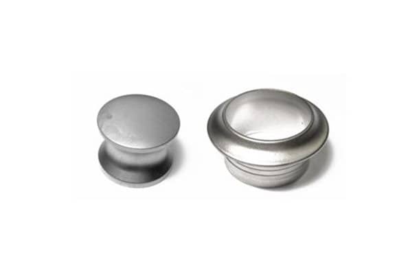 Push button 16mm nickle
