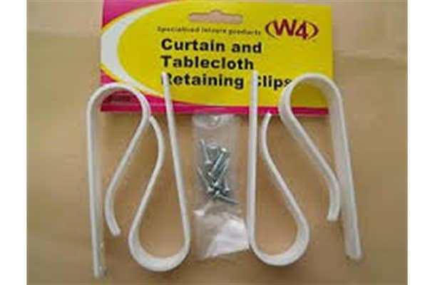 Curtain And Tablecloth Retaining Clips