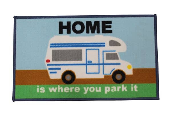 Home is where you park it motorhome mat