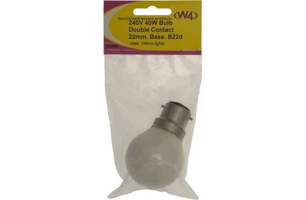 Round bulb 40w 22mm base