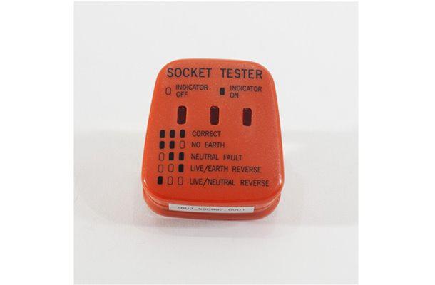 W4 Mains Socket Tester Orange