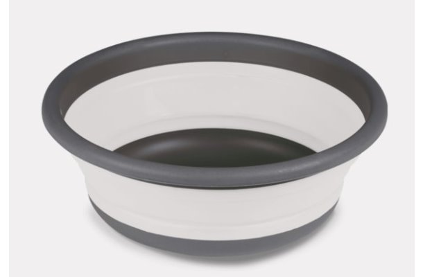 Kampa Collapsible medium grey round washing bowl