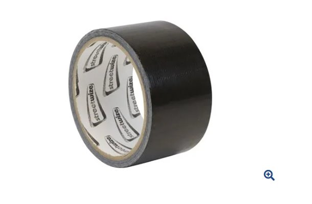 Streetwize Black Duct Tape 50mm x 10m