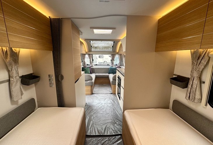 View From Bathroom To Front Of Caravan In The Adria Adora Seine 2022