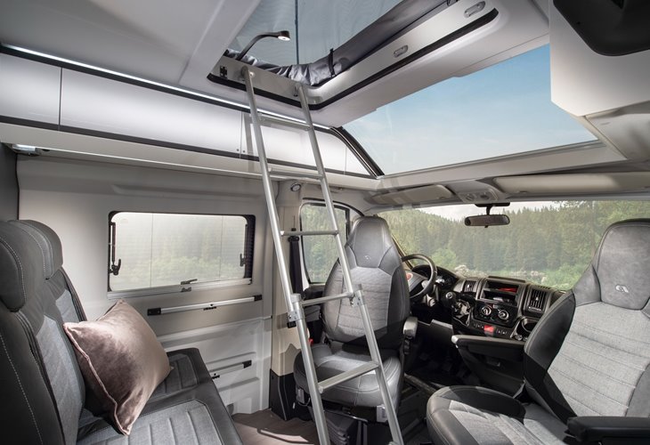 Cab And Dining Area Of Adria Twin Sports 640 SLB