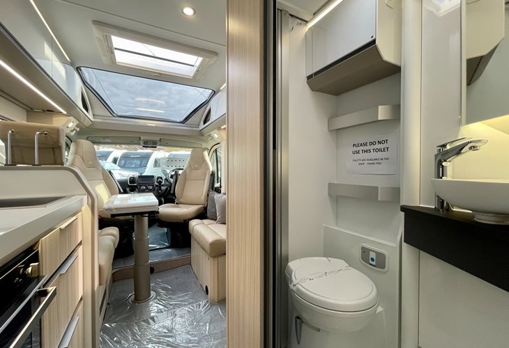 Adria Compact Supreme DL For Sale | Adria Motorhomes | Caravan Tech | View From Washroom To Front