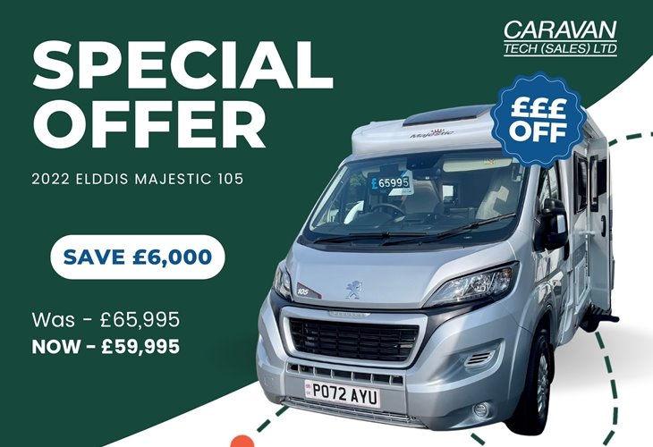 Special Offer on 2022 Elddis Majestic 105 Exclusively at Caravan Tech