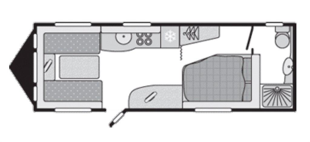 Floorplan of the Swift Conqueror 630 2012