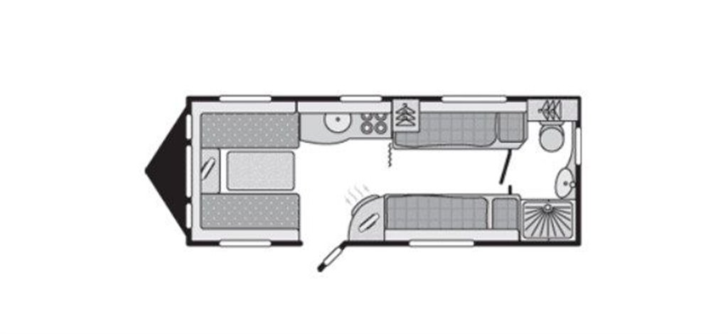 Floorplan of the Swift Challenger 565 2013