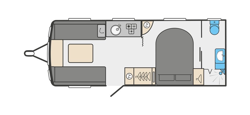 Floorplan of the Swift Sprite Grande Major 4 SB 2024