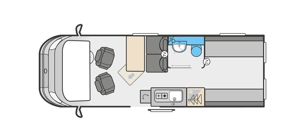 Floorplan of the Swift Trekker X 2024