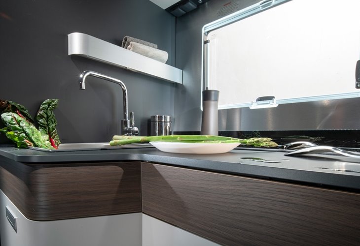 View Of Kitchen Tops Adria Matrix Supreme 670 SC For Sale | Adria Motorhomes | Caravan Tech